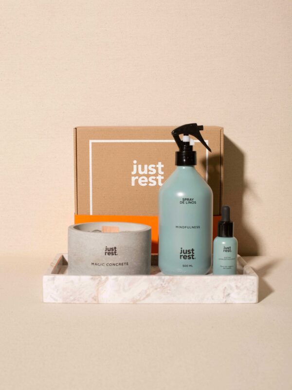 Mindfulness Ritual kit (vela, gotas y spray de linos).